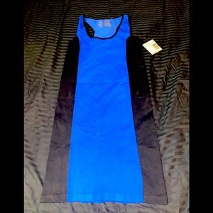 NWT G by Guess Wild Blue/Jet Black Bodycon Dress Size XS/S TP/P